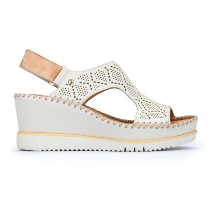 Women's Pikolinos AGUADULCE Wedge Sandals White | NZ Z32Q809